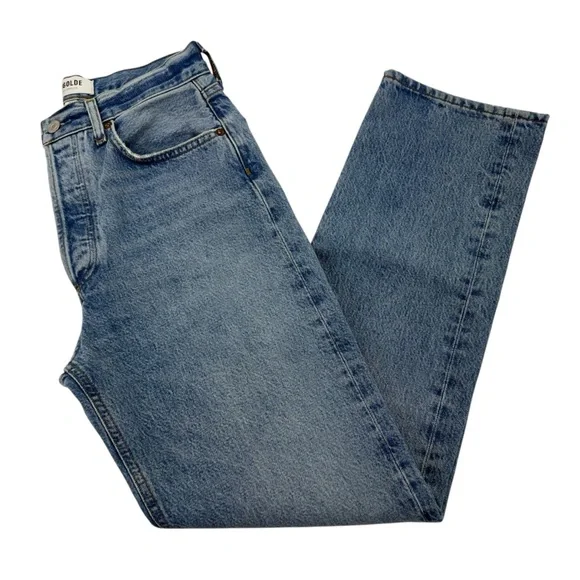 NWOT AGolde 90’s Pinch Waist Jeans 26 Blue - Picture 11 of 16